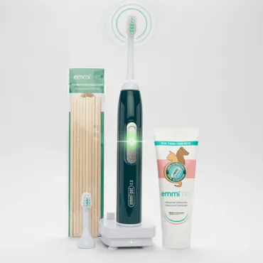 Emmi-Pet 2.0 Basis Set - Ultraschall Zahnbürste für Hunde